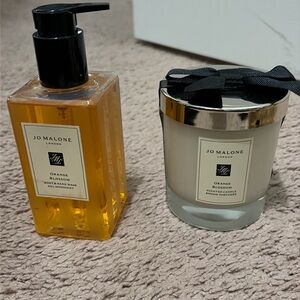 Jo Malone New never been open candle and hand and body wash